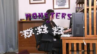 Employee Reprimand Cums With An Epic Handjob Cumshot