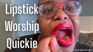 Lipstick Worship Quickie - Royal Ro ebony lips hd mp4 1080p