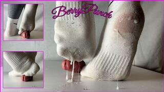 Unaware Sockjob And Cock Trampling in Dirty Nike Socks - Cock Crush - Cockbox - Foot Fetish - 1080HD