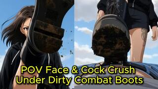 POV Boot Worship to Bootjob - Lick Sakura's Dirty Soles Then Feel Your Cock Crushed