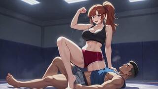 Mixed Wrestling Fantasies #12B: Confessions of a Mat Dominatrix (Animated)