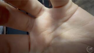 POV Hand Tease and Camera Lens Play | Palm Close-Up Hand Fetish | 1080p