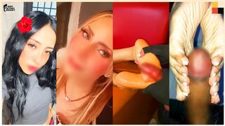 COMBO: 20yo Latina's Small Perfect Feet Fucked Post-Breakup & 45yo Cheating MILF Wraps Talented Soles Around My Cock for Massive Cum - Foot Worship & Footjob Combo