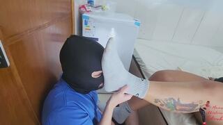 Foot Worship, by Miss Naughty and Slave Mude, FULL HD