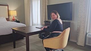 Flirty Farts in Leather Leggings