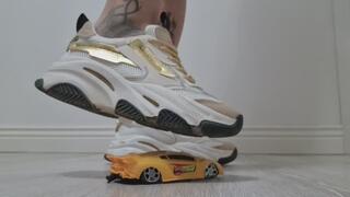 Sneaker Crush – Watch My Feet Destroy This Little Car