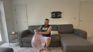 JL necks a Belbal 17inch balloon. Non pop.