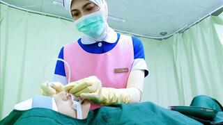 Intern Nurse Suctioning Practice – Cleaning Dirty Nose