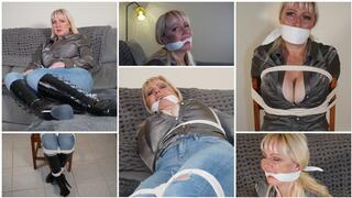 Intruder Break In Gagged And Bound Classic Bondage Damsel MP4 1080p