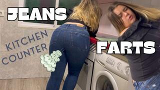 Kitchen Counter Jeans Farts
