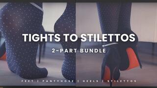 Polka Dot Tights And Louboutin Pigalle Heels With Diamond Anklet Full Series