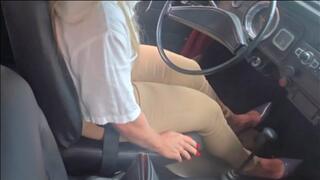 Pumps closeup: driving the 1976 BEETLE VW