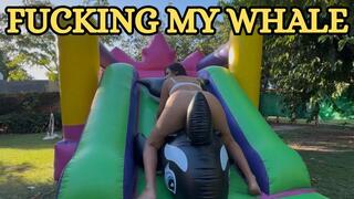 Fucking my whale on top of my inflatable castle