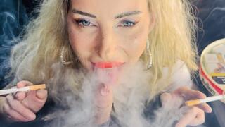Double cig blow Job from your smookers Server