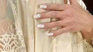 Big Nipples and my satin robe