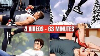 Ultimate Face Stomping Mega Compilation – 63 Minutes of Sneaker & Heel Impact