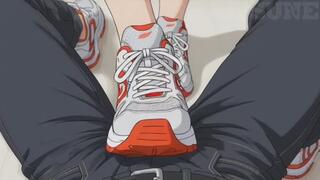 Athletic Sneaker Cock Destruction POV - Sakura Flattens You Flat in Red & White Kicks