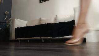 Ripping and scratching a balloon until it pops with toenails (8)