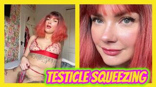 Testicle Squeezing CBT Handjob: Milking Your Heavy Nuts