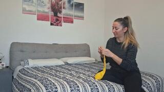 WB 20" long neck crystal yellow b2p