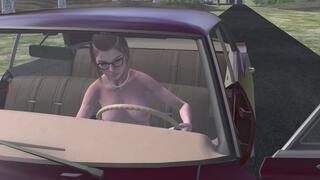 1967 Chevrolet Impala Cranking Template - Moriah Topless in Stiletto Pumps 1080p