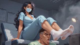 Foot Fetish Fantasies #10B: Nurse's Confessional Foot Domination Ritual (Animated)
