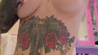 toothbrush with gagging and nose blowing