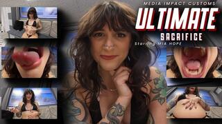 Ultimate Sacrifice - Mia Hope - POV - Vore - mouth - tongue - stomach