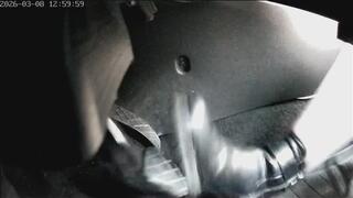 Marie is riding in the city wearing black ankle boots - Part 1