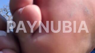 Casual Outdoor Barefoot POV – Giantess Foot Play in the Grass (No Sound)