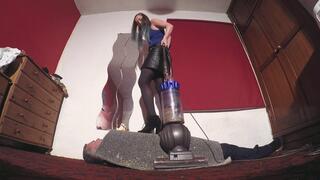 Vacuuming The Human Carpet FLOOR CAM (4K)