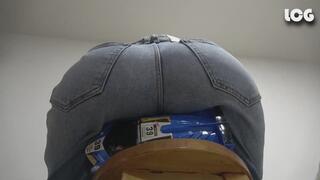 Canela Destroys Hard Blue Sports Car Big Butt Smothering Total Obliteration