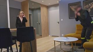 Fake Fire at Home? Real Fire in the Bedroom with This Hot Firefighter!