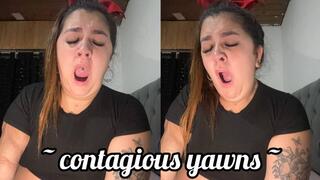 Contagious and long yawns
