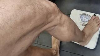 PART2 NEW! HAIRY FBB MASSIVE LEGS CALF CALVES VIEW GIANT HAIRY BELLY WORKOUT PUMPED BIGGER AS HELL MIONSTER TATTOO ARMS BICEPS HUGE BATHROON MASSIVE HAIRY STYLE