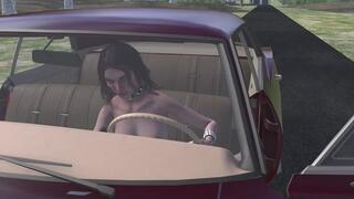 1967 Chevrolet Impala Cranking Template - Rhain Topless in Stiletto Pumps 1080p