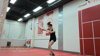 Sexy muscles and contours and dashing badminton playe II #CH031