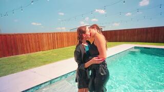 Camille and Tiffany Go for a Swim after the Office