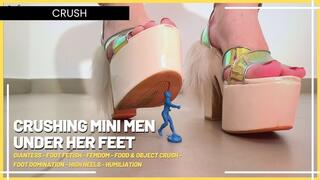 Giantess Louise Marcada: Crushing Mini Men Under Her Feet (720 EN SUB) - Giantess - Foot Fetish - Femdom - Food & Object Crush - Foot Domination - High Heels - Humiliation