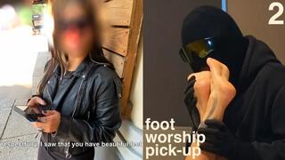 Hostess is Picked Up & Becomes My Foot Slut - Intense Foot Worship & Toe Sucking Treatment - Foot Worship Pick Up 2