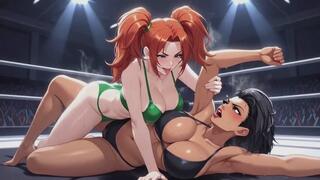 Female Wrestling Fantasies #12B: My Sensual Pinfall Conquest (Animated)