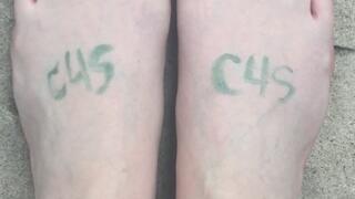 OUTSIDE POND STONE PORCH