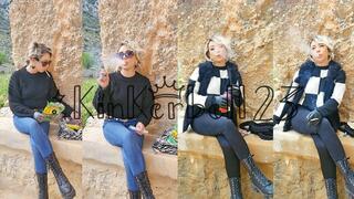 Chainsmoking & littering in the mountains, TWO videos in one - kinkerbell23
