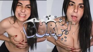 I burp gassy while playing with my tits