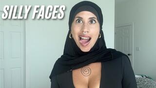 Silly faces part3 wearing hijab
