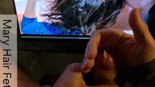 ( Ep 22 ) CUCKOLD LOOP – HE MASTURBATES TO MY HAIRJOB VIDEO WITH COCK AND SHAMPOO – CUM ON HAND 4K