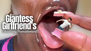 Giantess Girlfriend’s Cheating Punishment: Swallowing All 4 Boyfriends - Shrinking - Shrinkingfetish - Uvula - Swallow - Digest - Ebony - VORE - Mouthfetish - Biglips - Ebonygiantess - Tinymen -