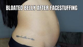 Bloated belly after facestuffing - OnlyVanessa