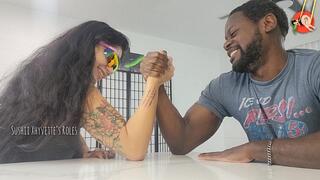 Sushii Xhyvette Vs Ebon Wolf Arm Wrestling Match - 1080