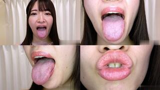 Mei Kamisaka - Erotic Tongue and Mouth Showing - MOV